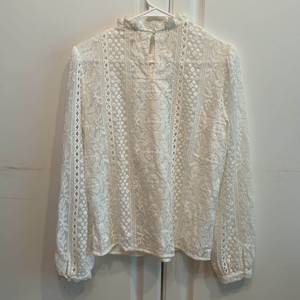 SOLD // Sézane RARE 'Valentine' Blouse in Ecru Size 40/US 8 - Picture 5 of 5
